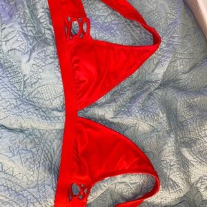 Target Mossimo Supply Co. Red Halter Bikini Top